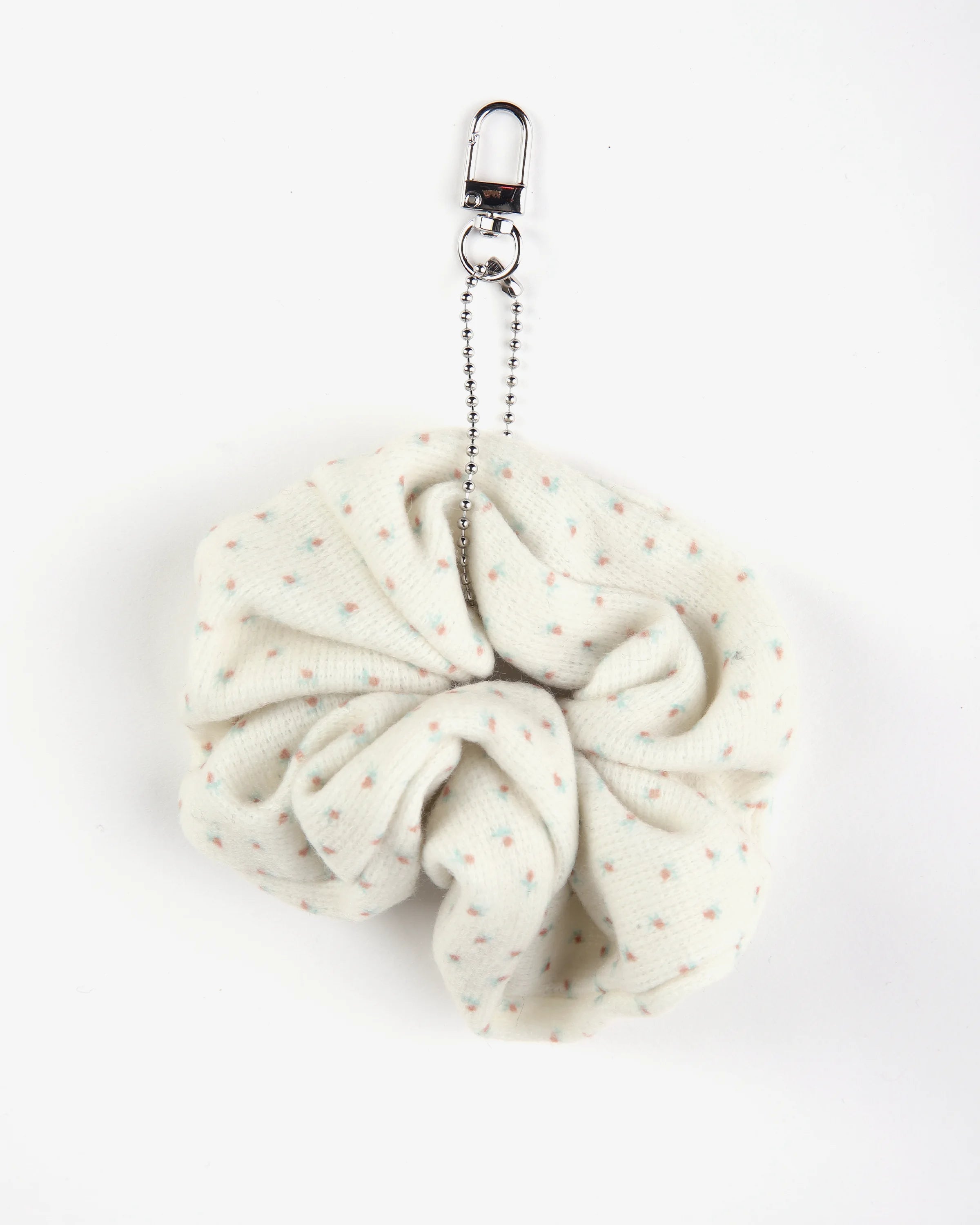 Strawberry and Cream Key Chain Scrunchie ⋆✴︎˚