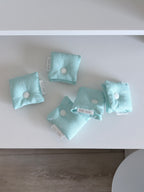 Puffy Fabric Wire Holder (Mint) ⋆｡𖦹°⭒